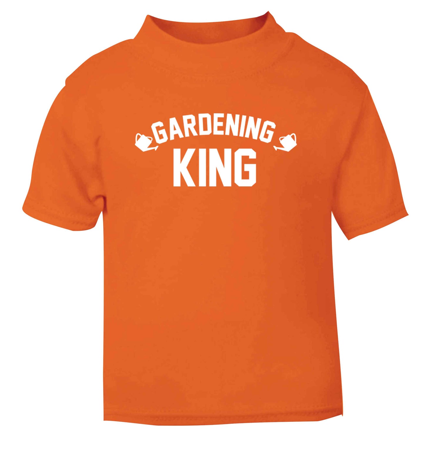 Gardening king orange Baby Toddler Tshirt 2 Years
