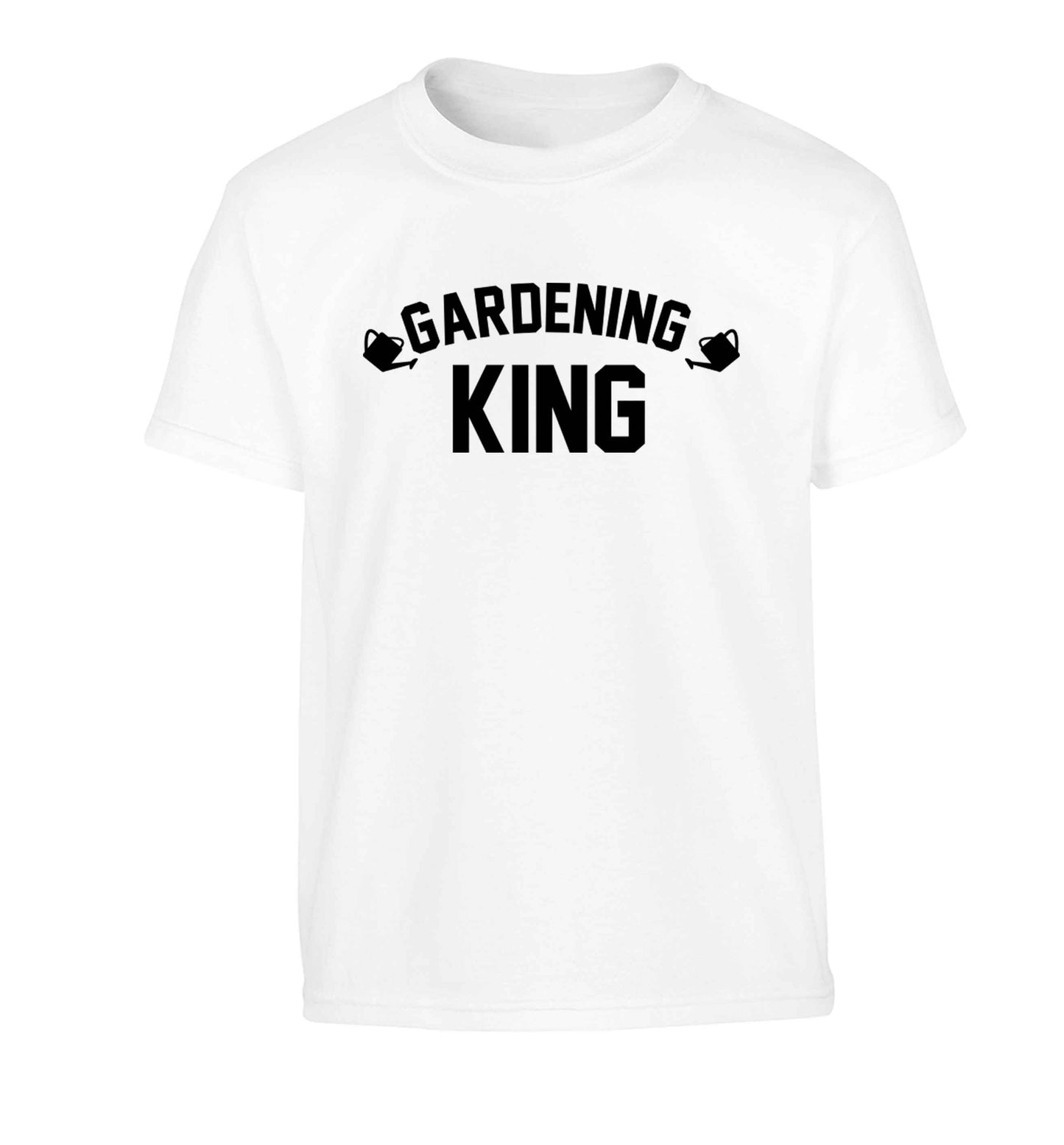 Gardening king Children's white Tshirt 12-13 Years