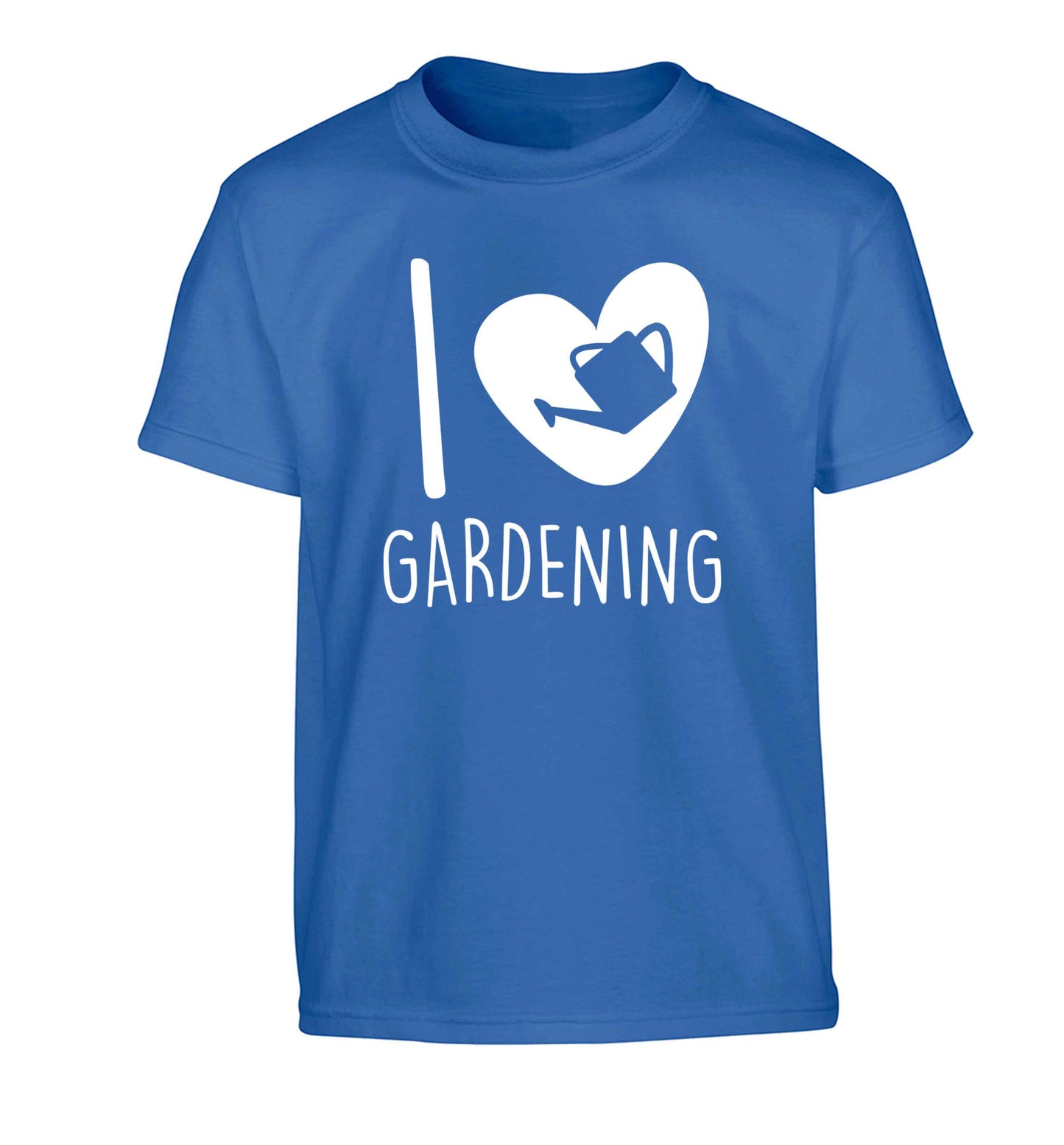 I love gardening Children's blue Tshirt 12-13 Years