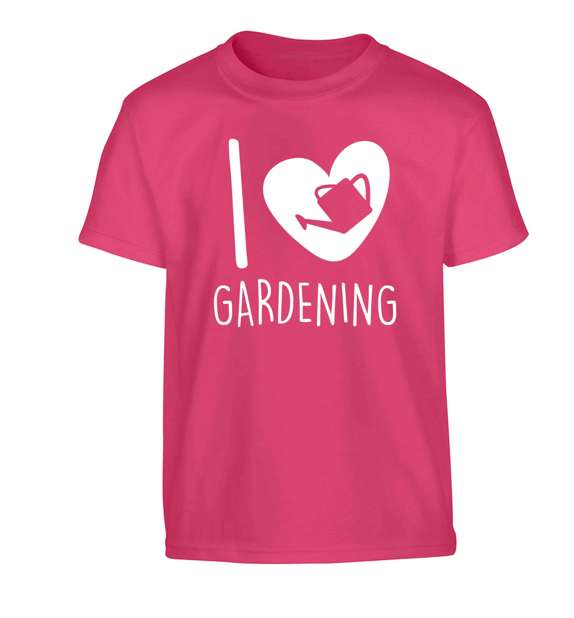 I love gardening Children's pink Tshirt 12-13 Years