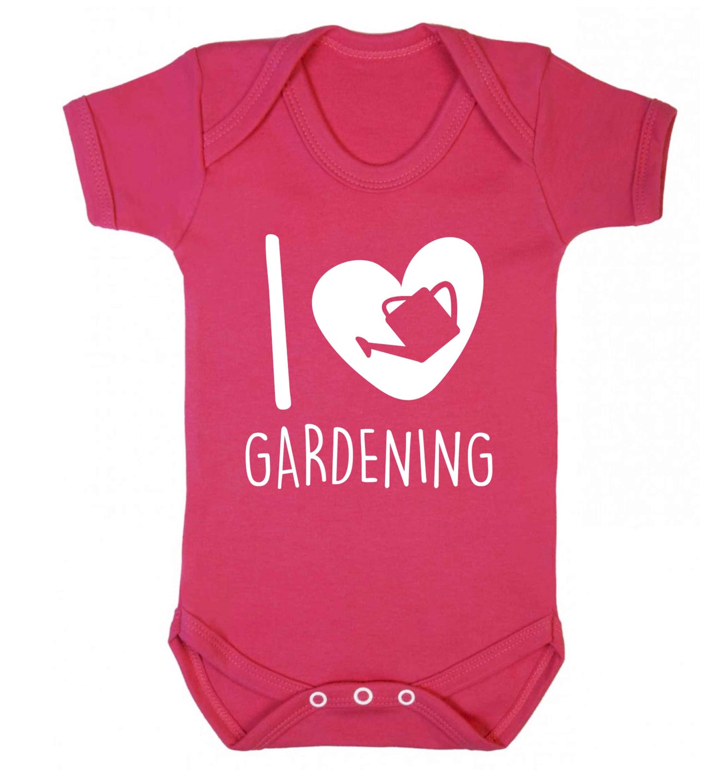 I love gardening Baby Vest dark pink 18-24 months