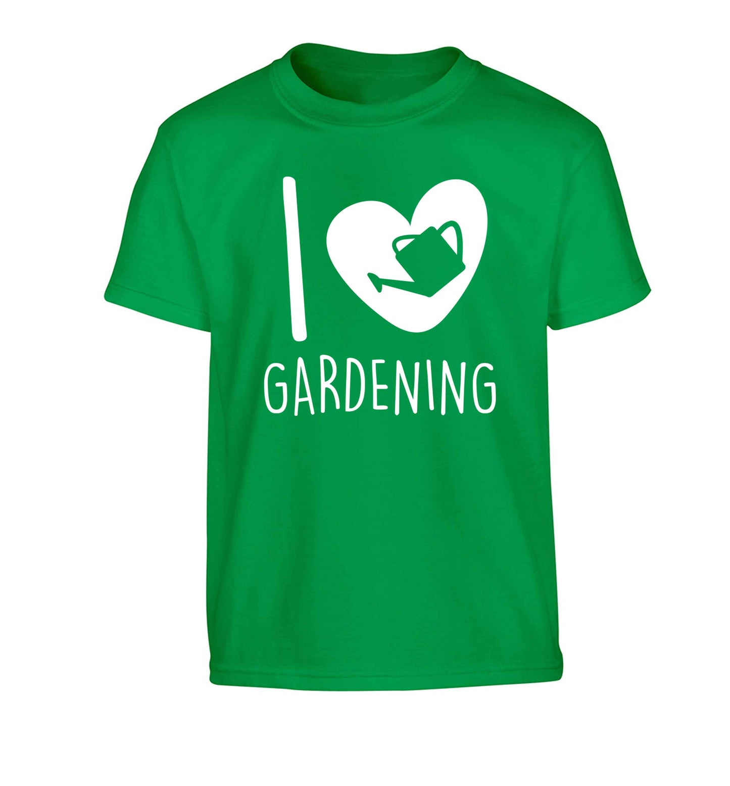 I love gardening Children's green Tshirt 12-13 Years