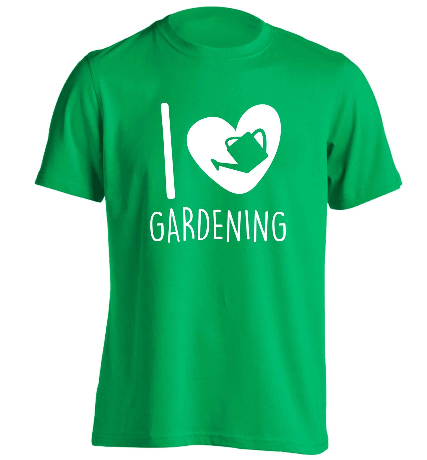 I love gardening adults unisex green Tshirt 2XL