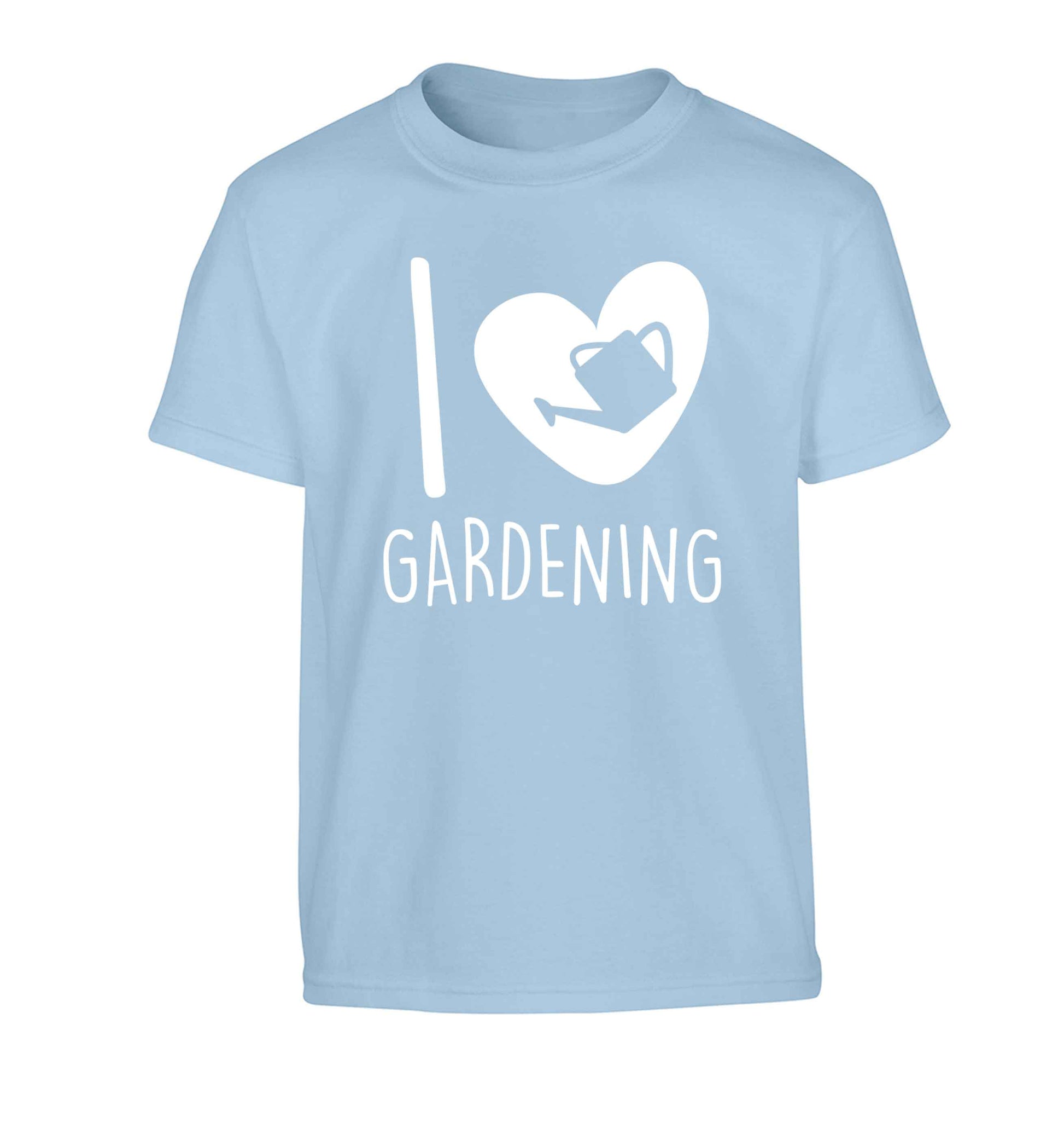 I love gardening Children's light blue Tshirt 12-13 Years