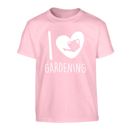I love gardening Children's light pink Tshirt 12-13 Years