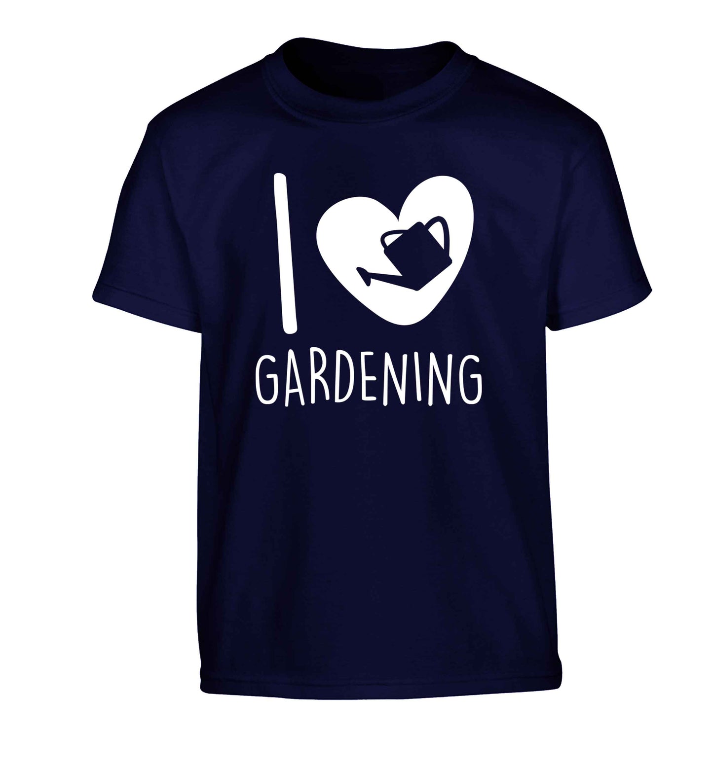 I love gardening Children's navy Tshirt 12-13 Years