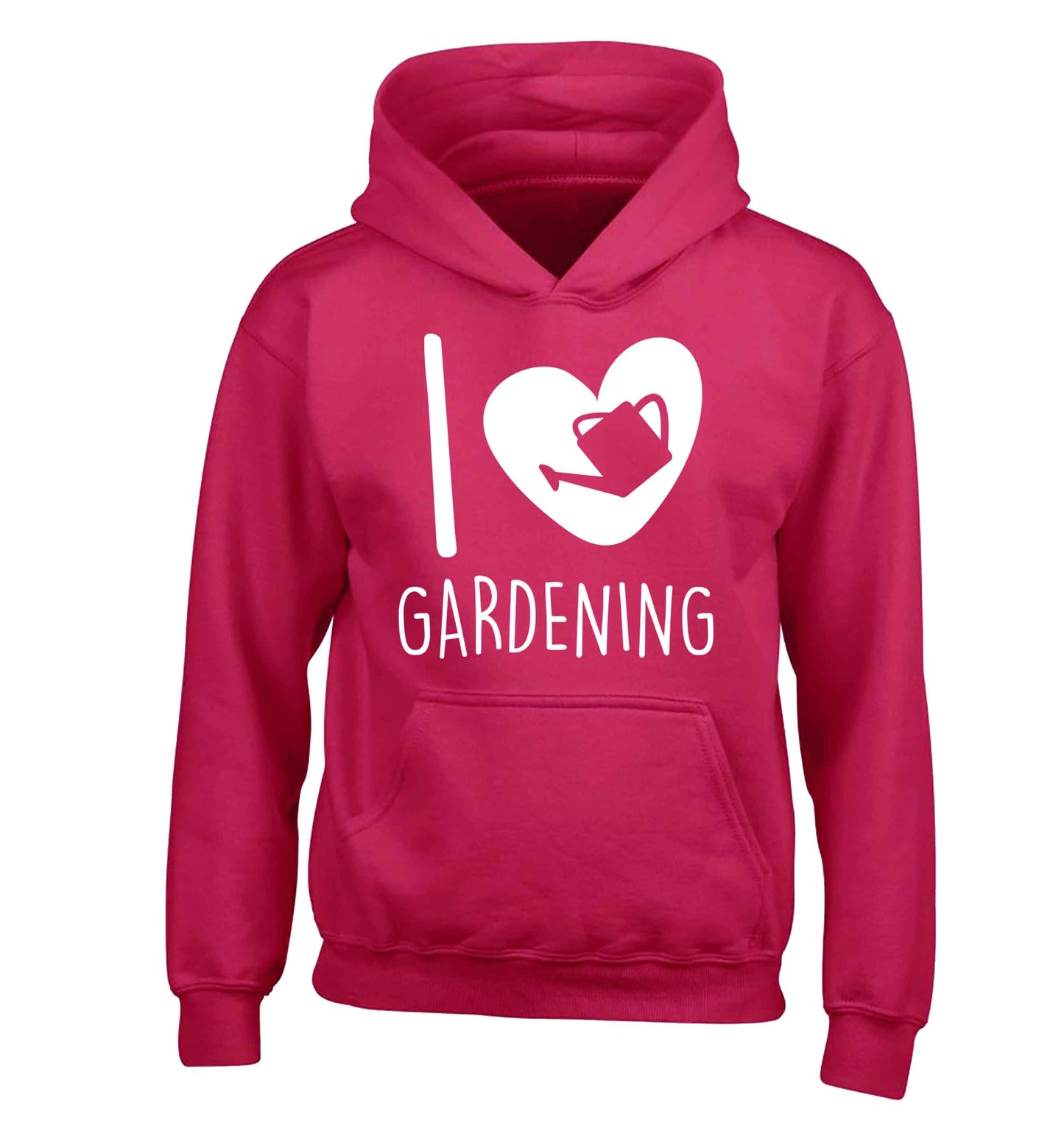 I love gardening children's pink hoodie 12-13 Years