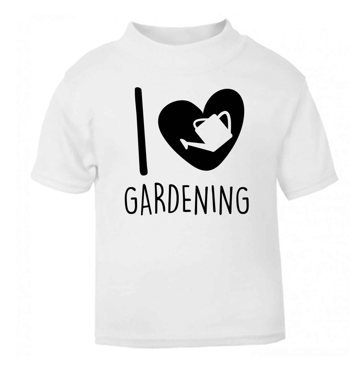 I love gardening white Baby Toddler Tshirt 2 Years