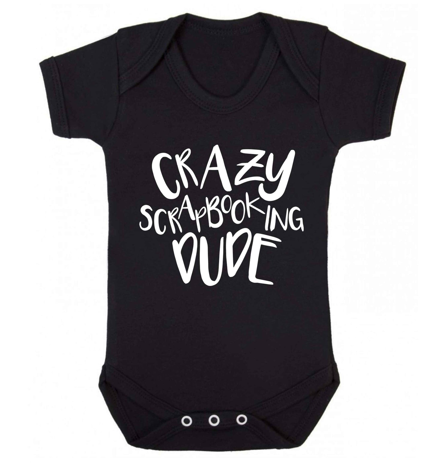 Crazy scrapbooking dude Baby Vest black 18-24 months