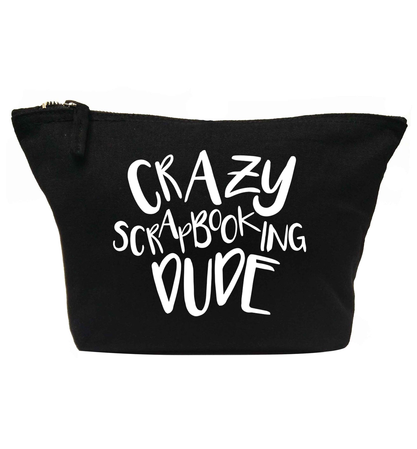Crazy scrapbooking dude | makeup / wash bag