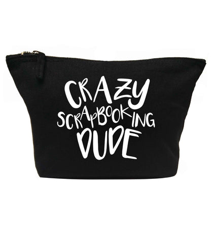 Crazy scrapbooking dude | makeup / wash bag