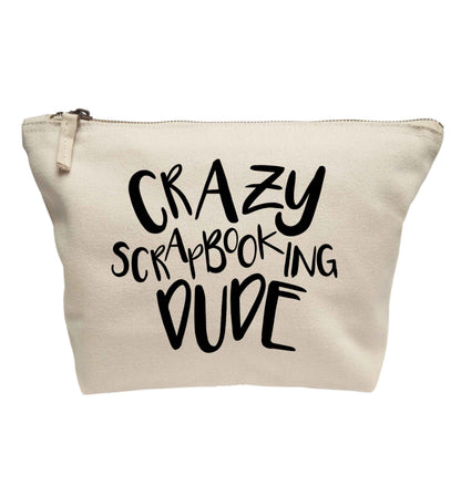 Crazy scrapbooking dude | makeup / wash bag