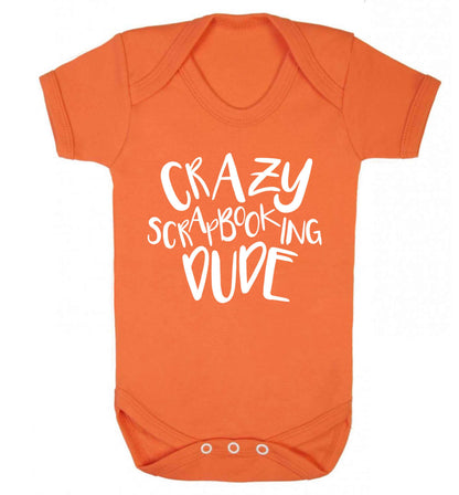 Crazy scrapbooking dude Baby Vest orange 18-24 months