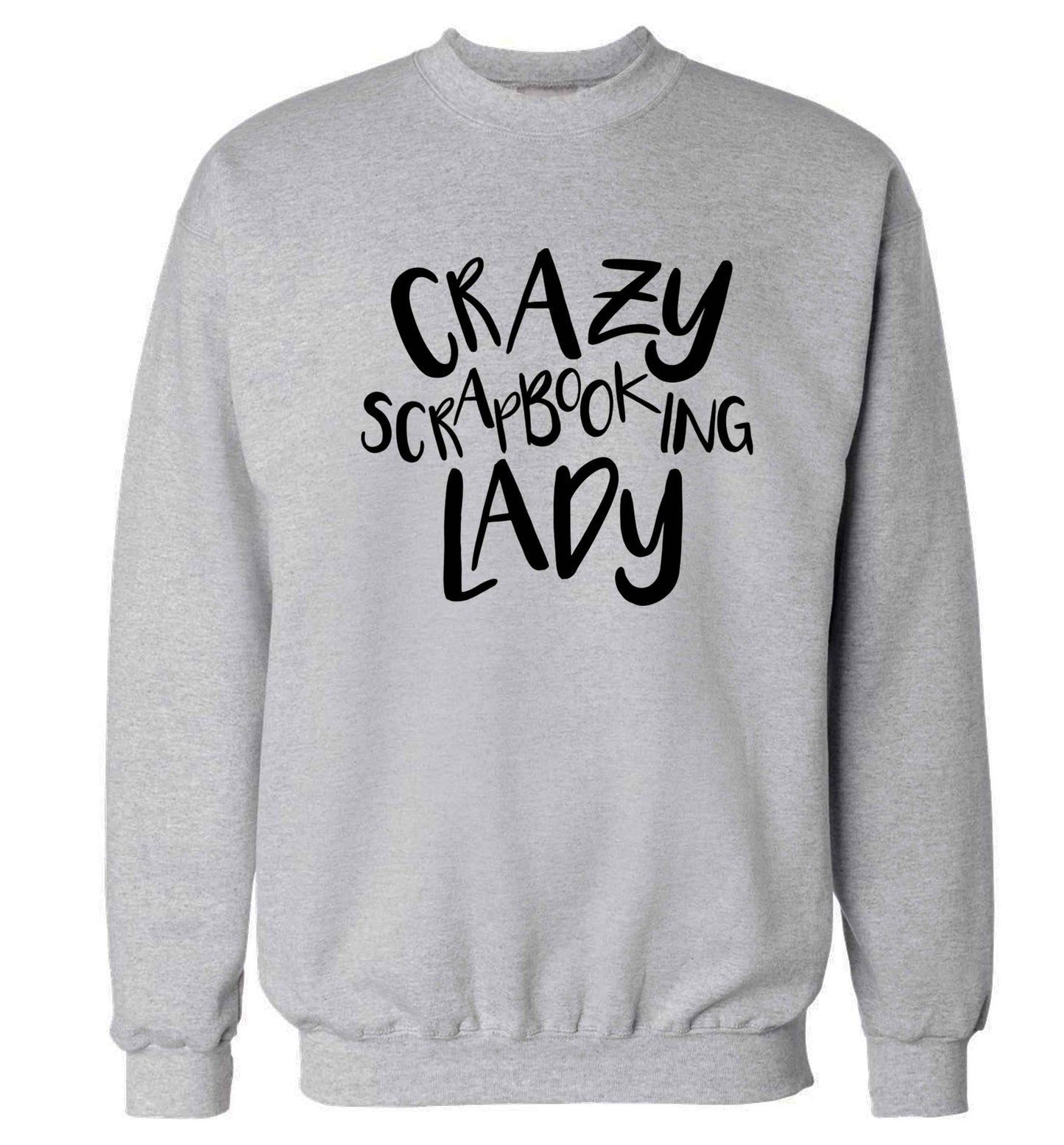 Crazy scrapbooking lady Adult's unisex grey Sweater 2XL