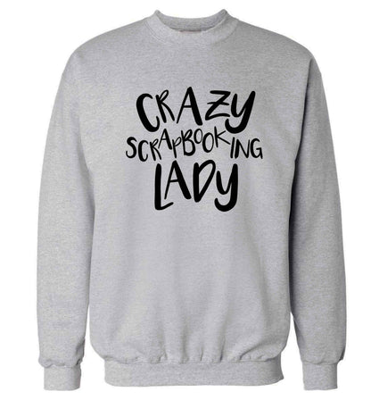Crazy scrapbooking lady Adult's unisex grey Sweater 2XL
