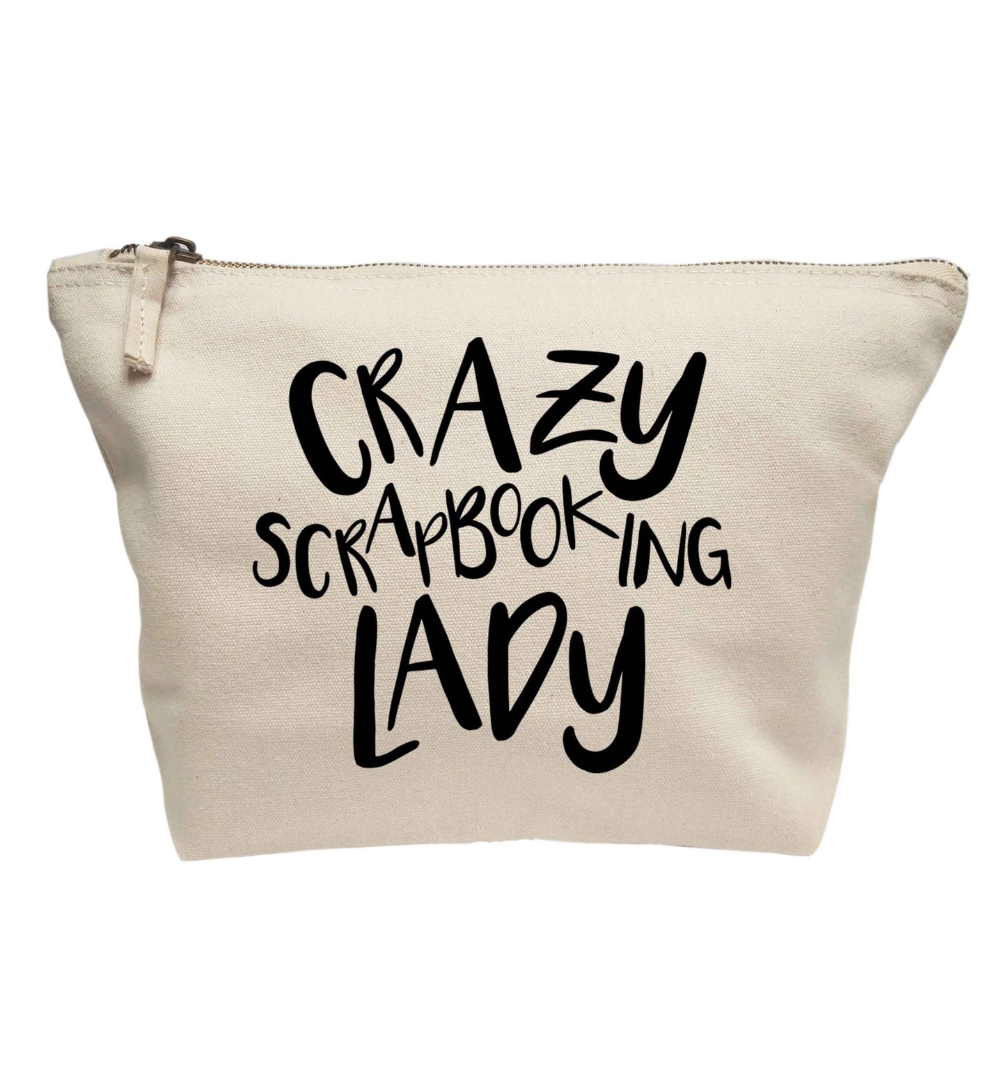 Crazy scrapbooking lady | makeup / wash bag