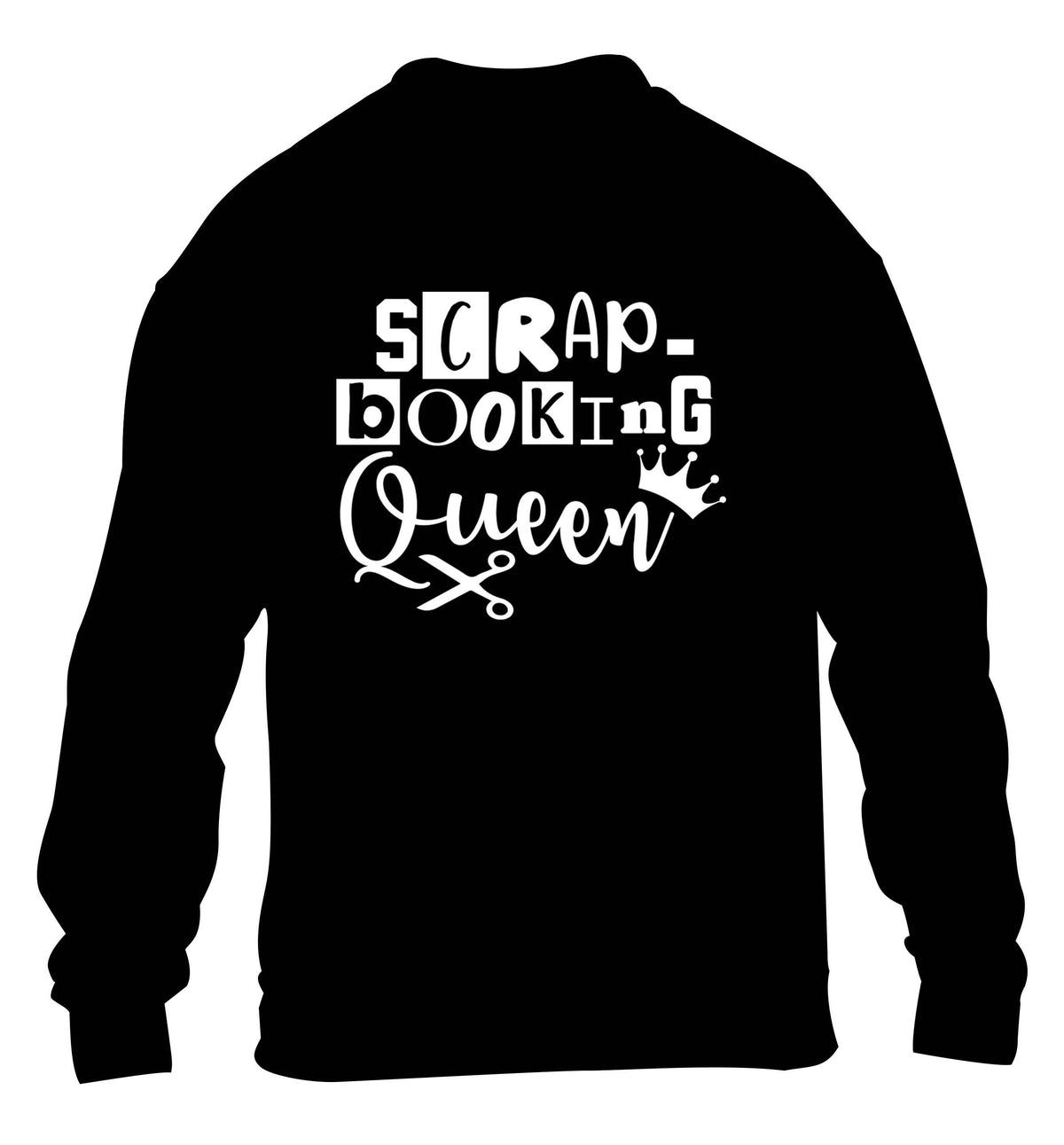 Scrapbooking Queen children's black sweater 12-13 Years