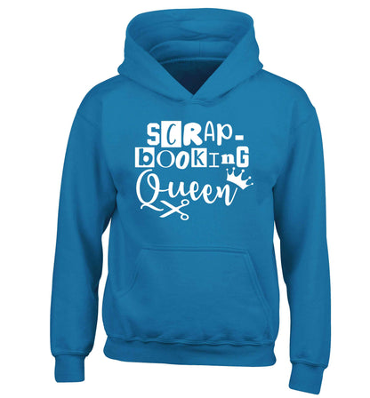 Scrapbooking Queen children's blue hoodie 12-13 Years
