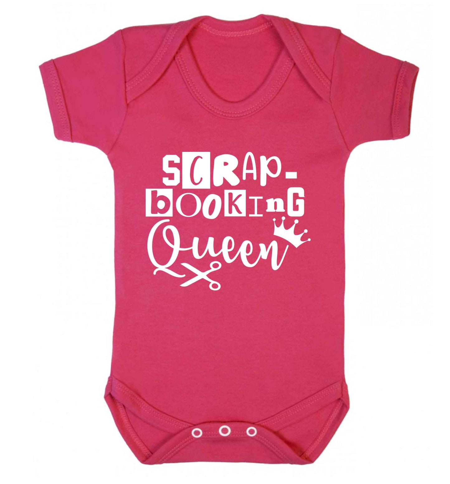 Scrapbooking Queen Baby Vest dark pink 18-24 months