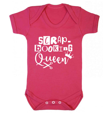 Scrapbooking Queen Baby Vest dark pink 18-24 months