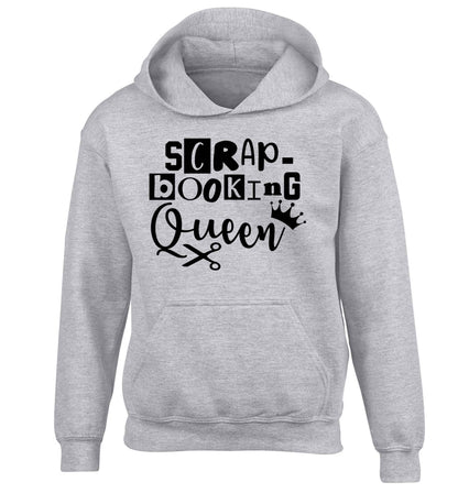 Scrapbooking Queen children's grey hoodie 12-13 Years