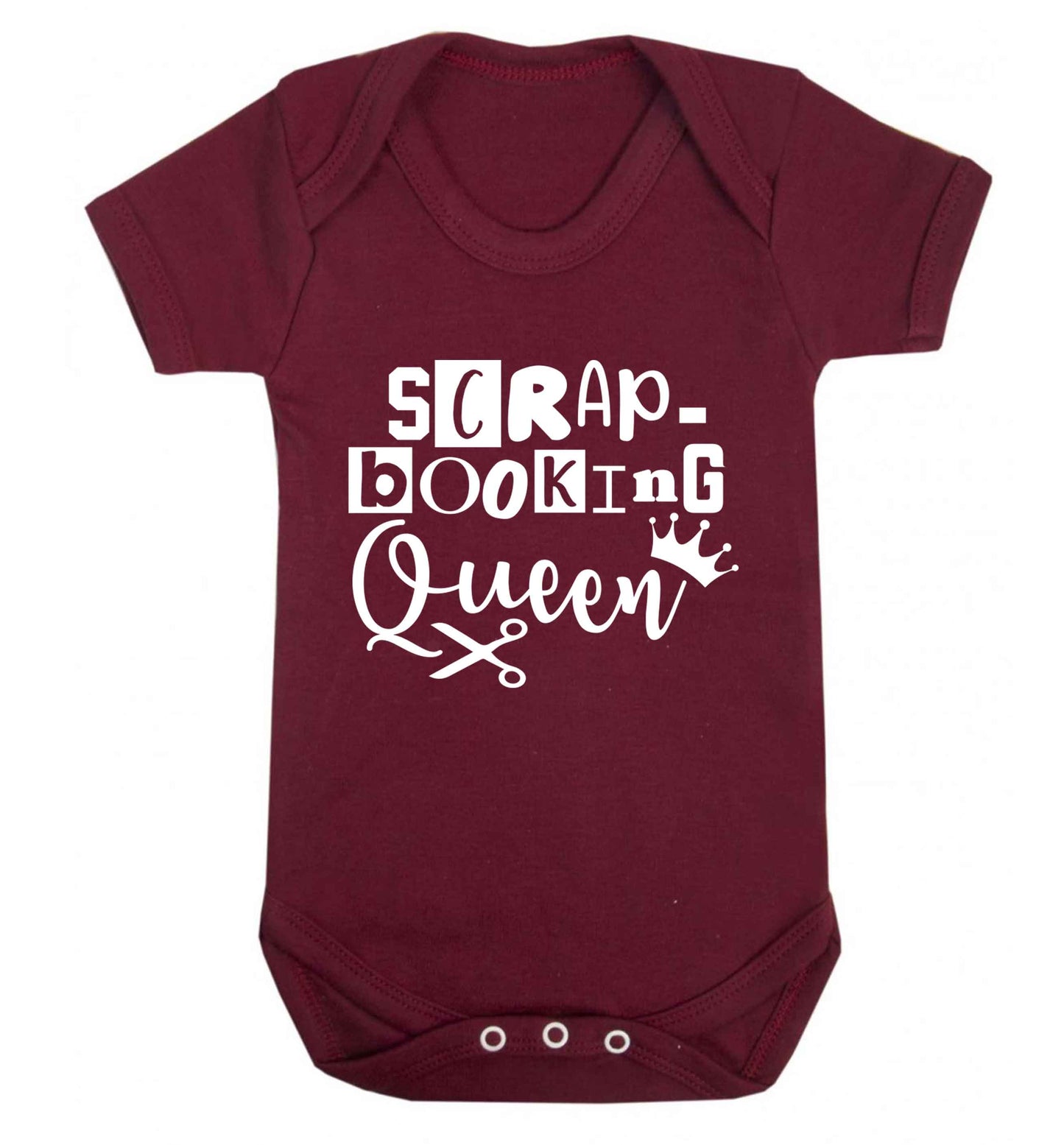 Scrapbooking Queen Baby Vest maroon 18-24 months