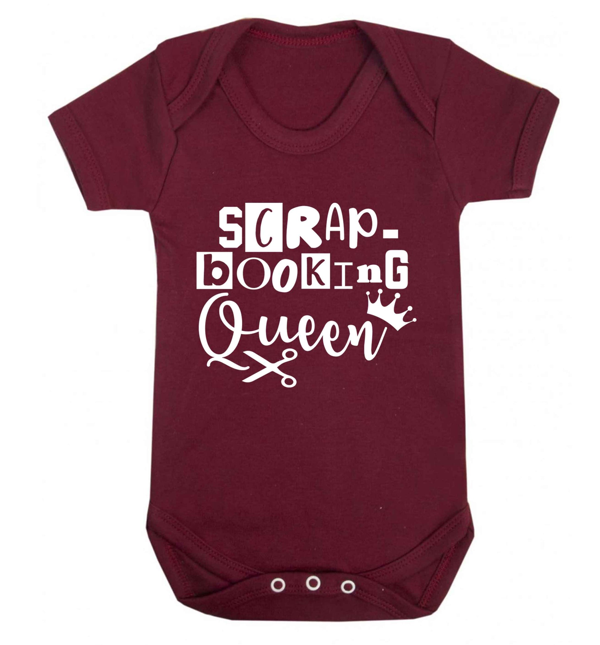 Scrapbooking Queen Baby Vest maroon 18-24 months