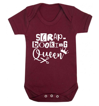 Scrapbooking Queen Baby Vest maroon 18-24 months