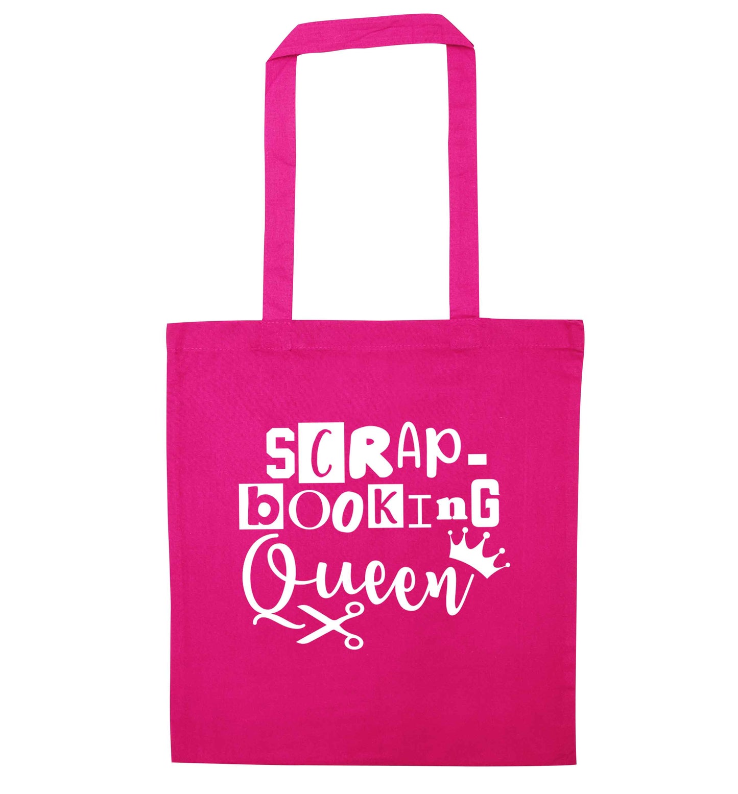 Scrapbooking Queen pink tote bag