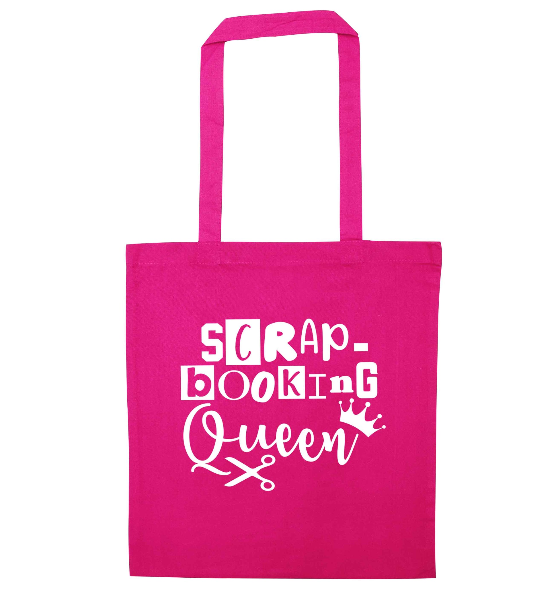 Scrapbooking Queen pink tote bag
