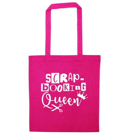 Scrapbooking Queen pink tote bag