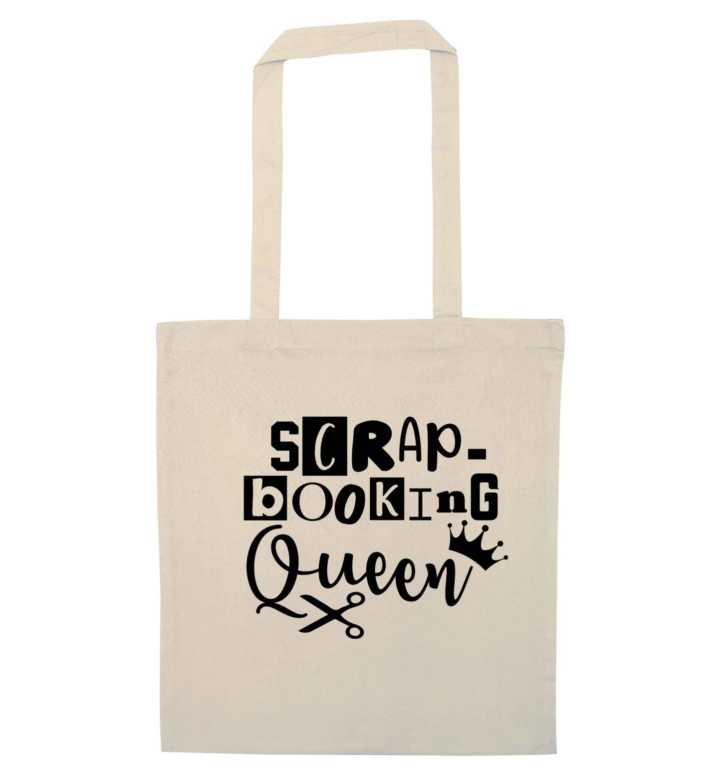 Scrapbooking Queen natural tote bag