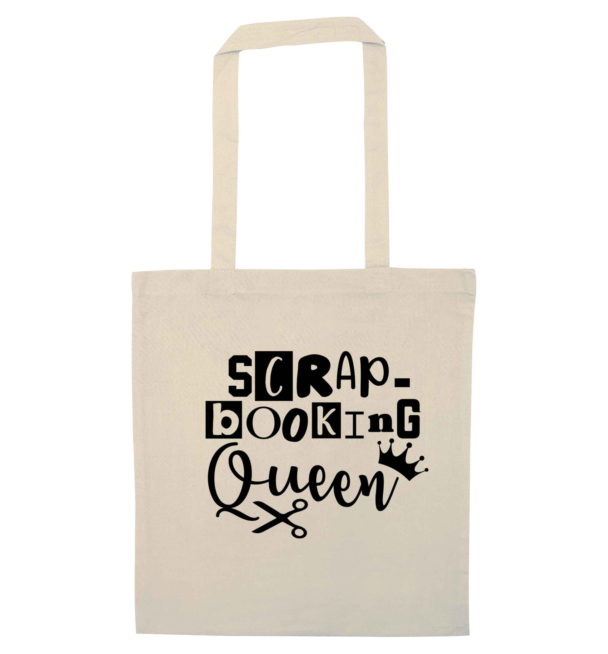 Scrapbooking Queen natural tote bag