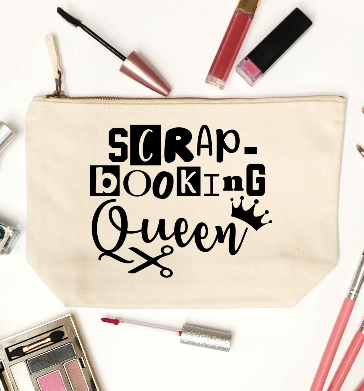 Scrapbooking Queen natural makeup bag