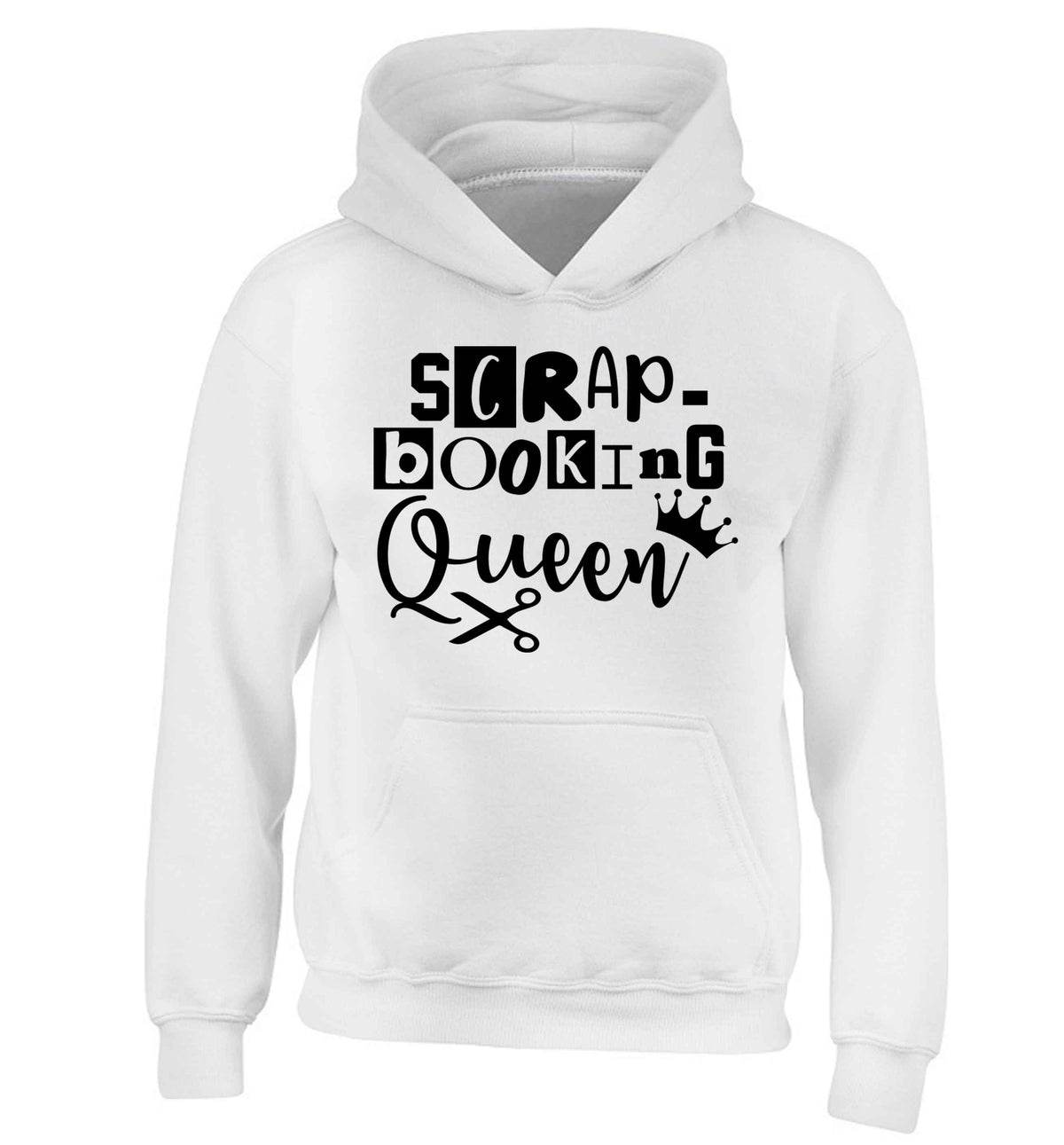 Scrapbooking Queen children's white hoodie 12-13 Years