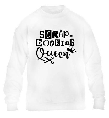 Scrapbooking Queen children's white sweater 12-13 Years