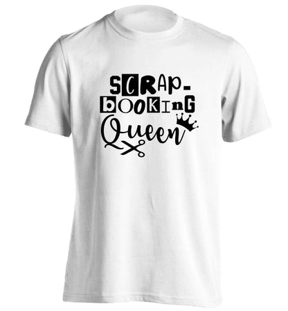 Scrapbooking Queen adults unisex white Tshirt 2XL