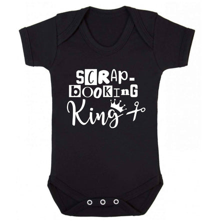 Scrapbooking King Baby Vest black 18-24 months