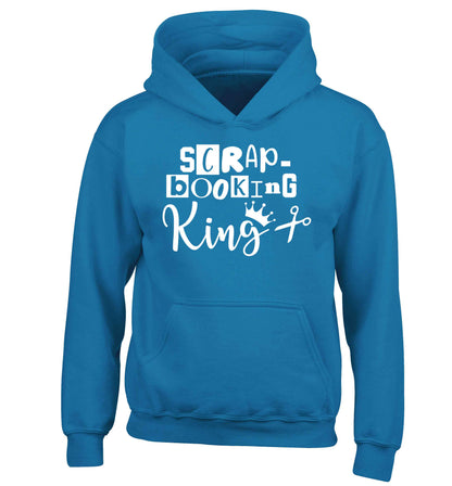 Scrapbooking King children's blue hoodie 12-13 Years