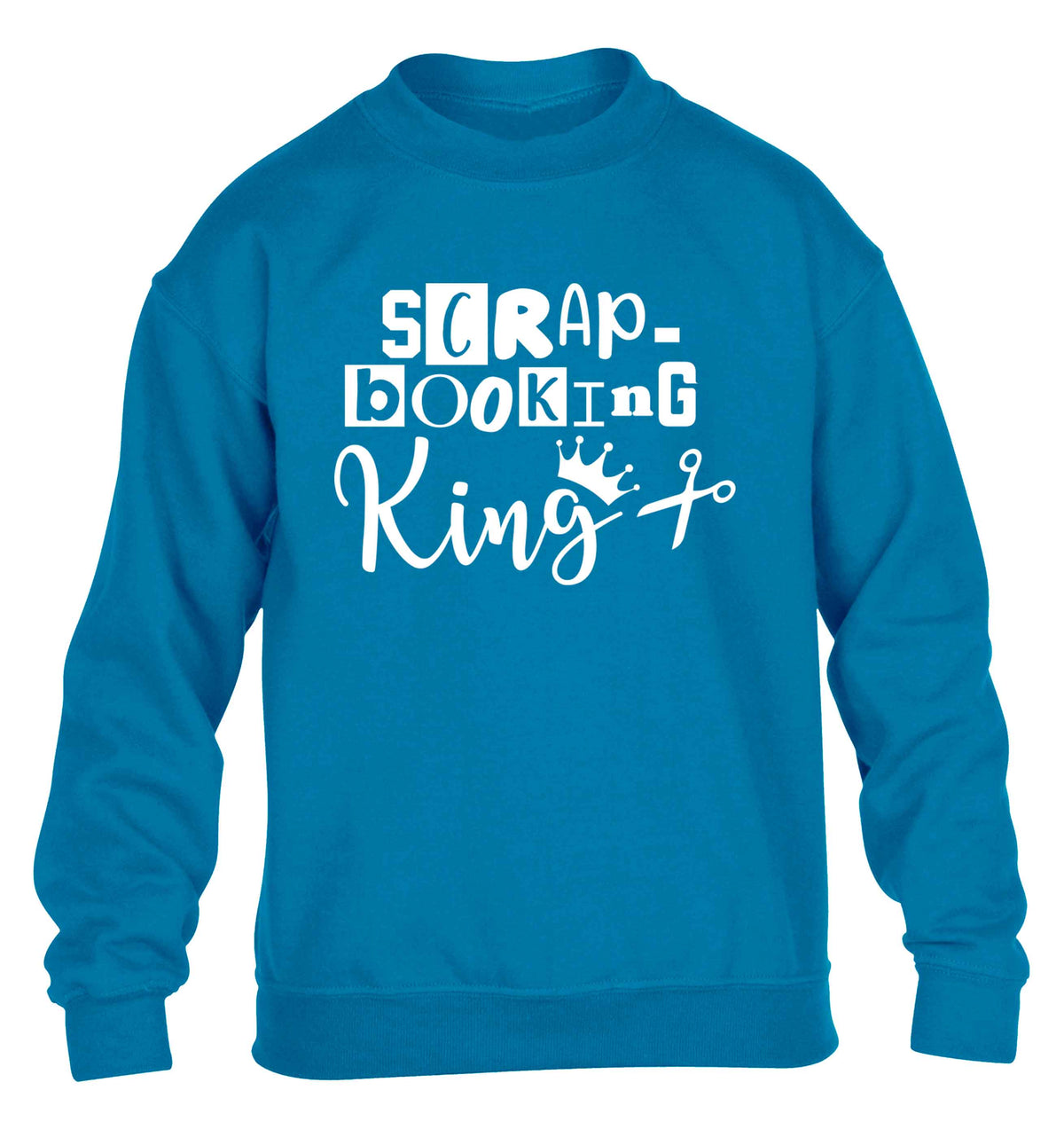 Scrapbooking King children's blue sweater 12-13 Years