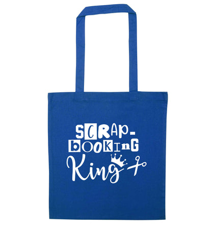 Scrapbooking King blue tote bag