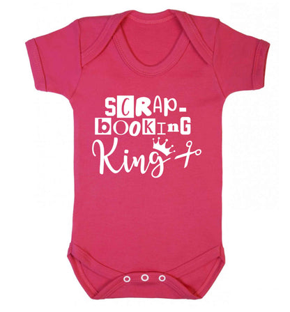 Scrapbooking King Baby Vest dark pink 18-24 months