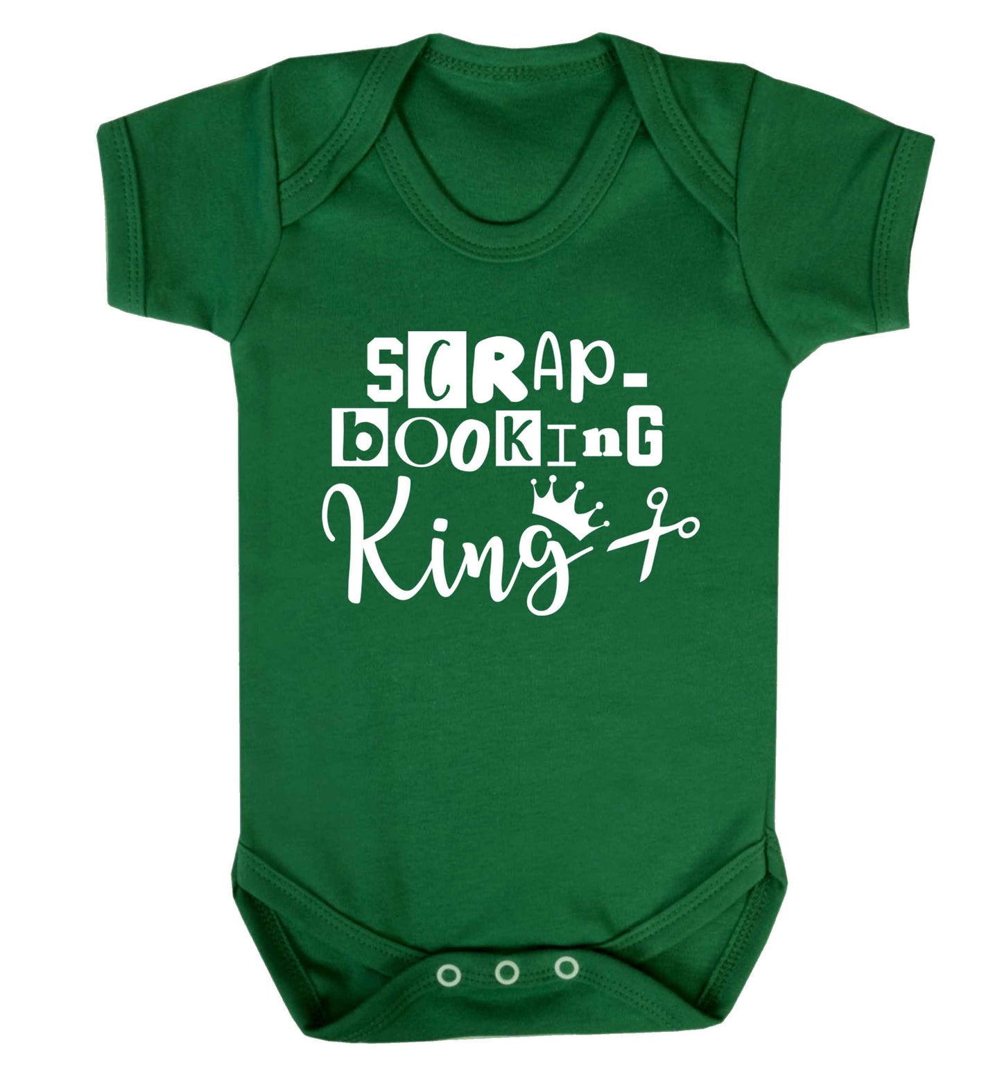 Scrapbooking King Baby Vest green 18-24 months