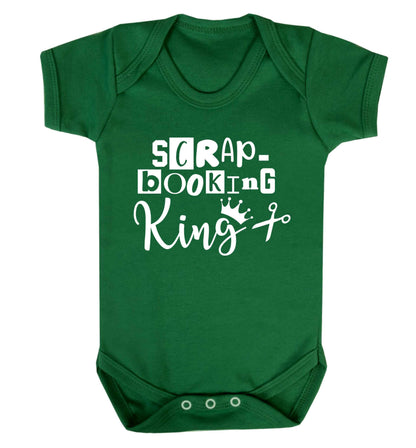 Scrapbooking King Baby Vest green 18-24 months