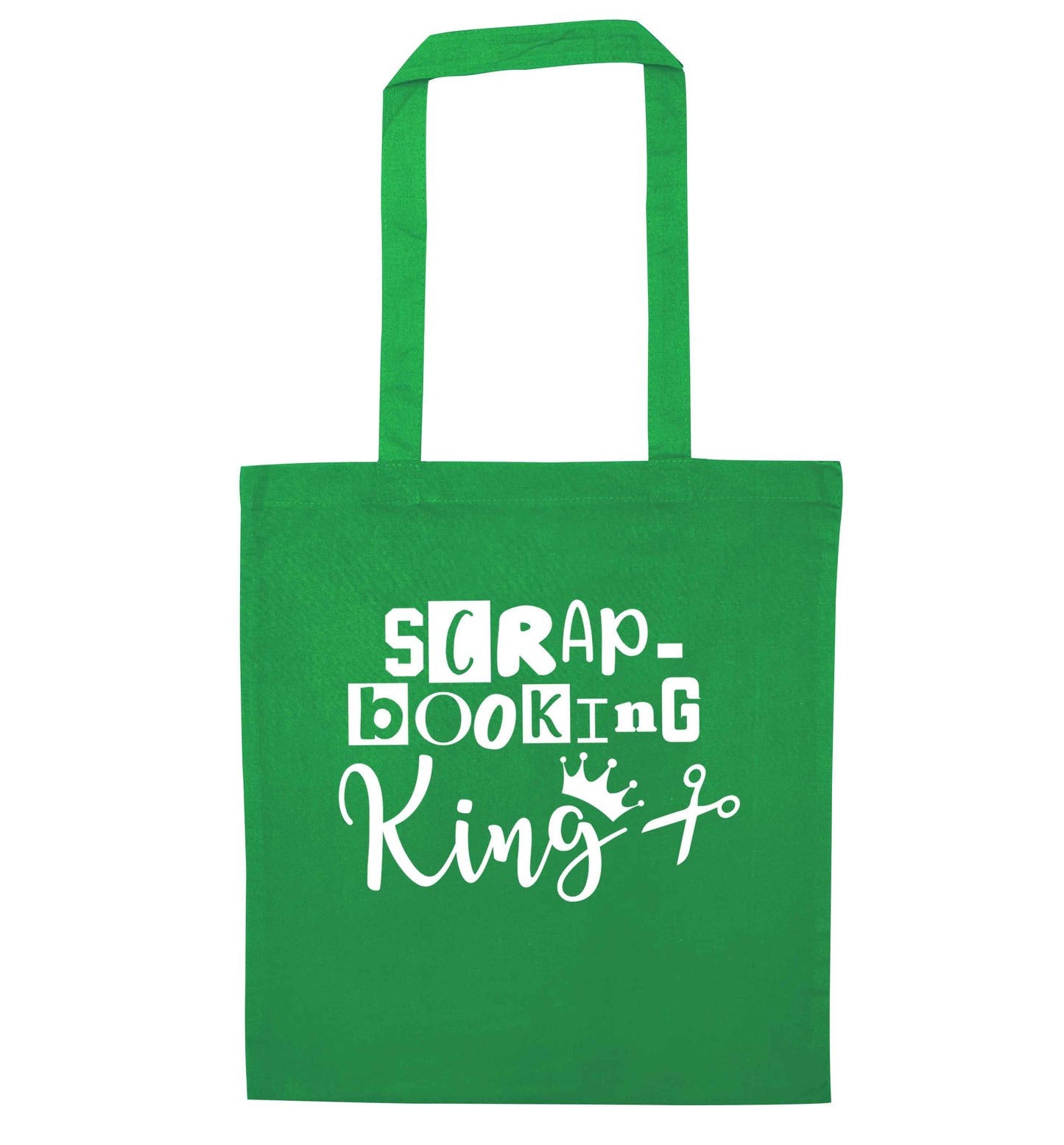Scrapbooking King green tote bag