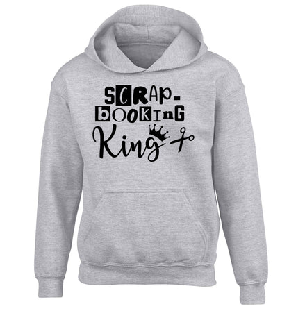 Scrapbooking King children's grey hoodie 12-13 Years