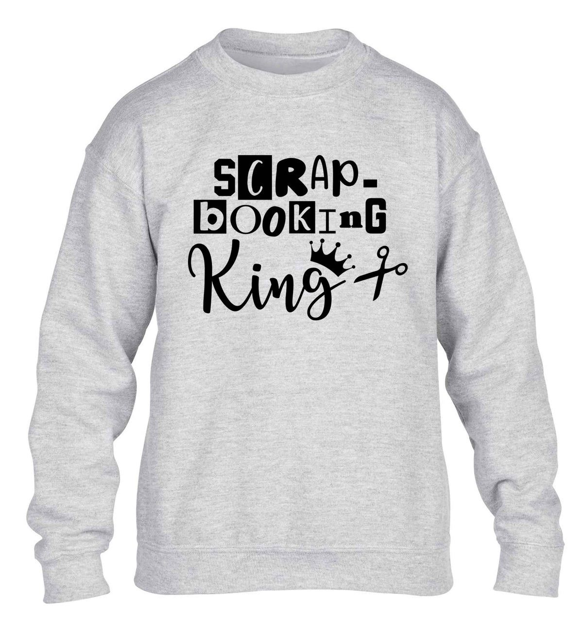 Scrapbooking King children's grey sweater 12-13 Years