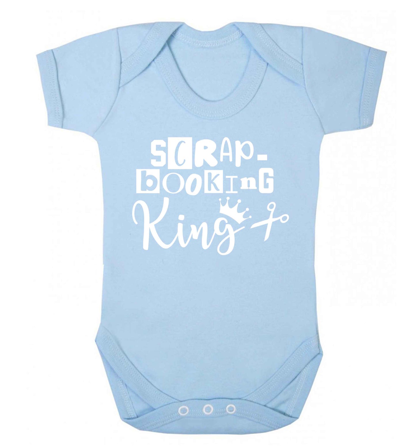 Scrapbooking King Baby Vest pale blue 18-24 months