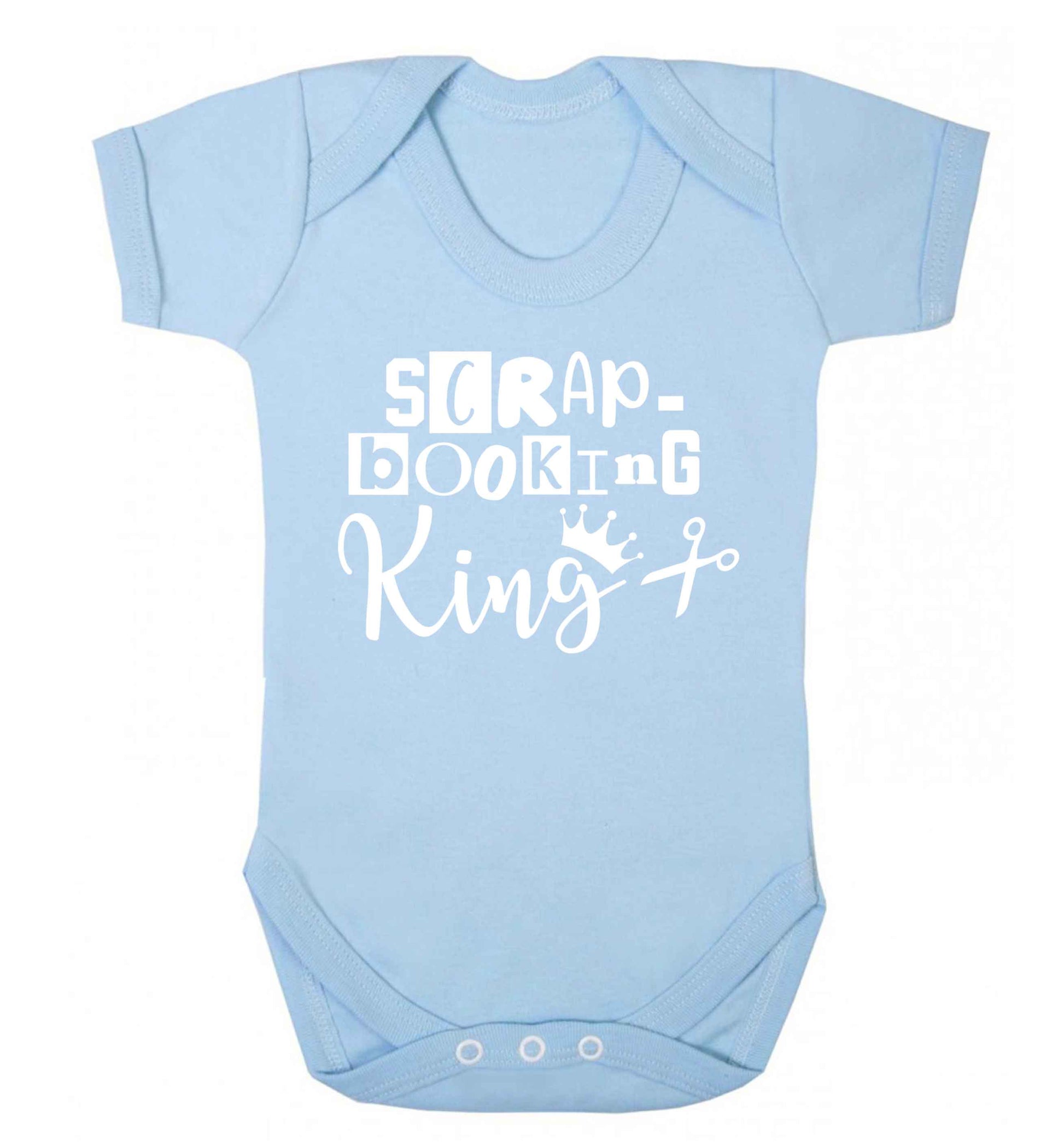 Scrapbooking King Baby Vest pale blue 18-24 months