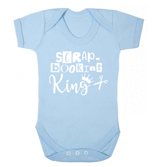Scrapbooking King Baby Vest pale blue 18-24 months